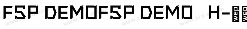 FSP DEMOFSP DEMO   H字体转换